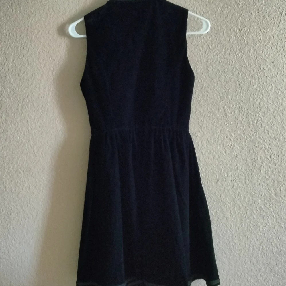 Woman's American horror story midnight hour dress size sm black velvet Goth Witc - Picture 4 of 4